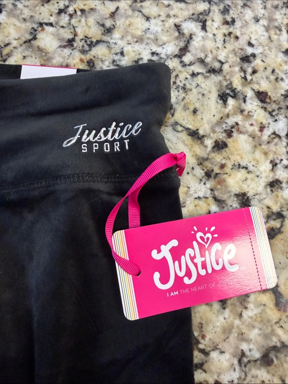 Justice Black Girls' Active Leggings